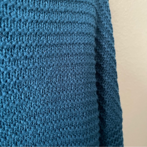 PrinStory Blue Chunky Turtle Neck Tunic Sweater - Picture 9 of 9